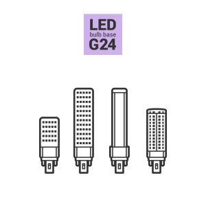 4 وکتور آیکون لامپ ال ای دی - وکتور LED