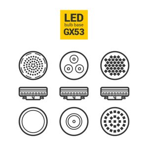 9 وکتور لامپ ال ای دی آیکون لامپ LED در شکلهای مختلف