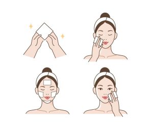 4 وکتور پاکسازی پوست مراقبت پوست خانم ها - وکتور لوازم بهداشتی آرایشی