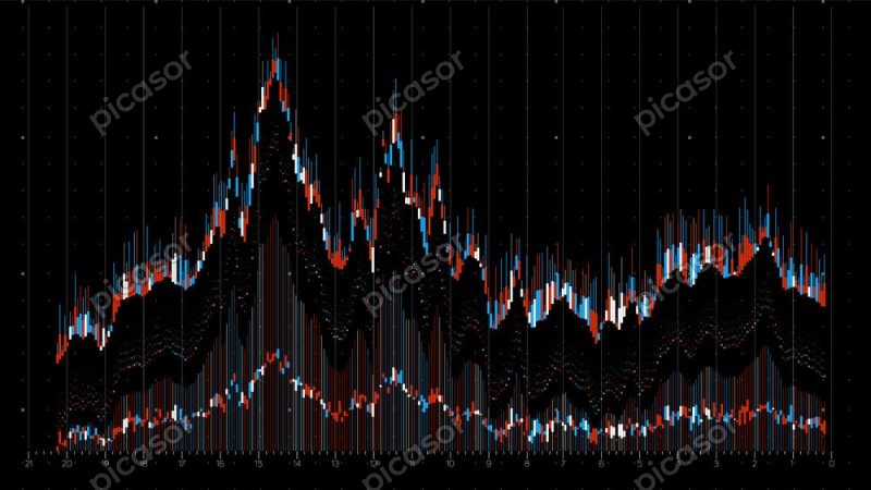 وکتور نمودار قیمت وکتور نمودار ترید پس زمینه نمودار قیمت بازار