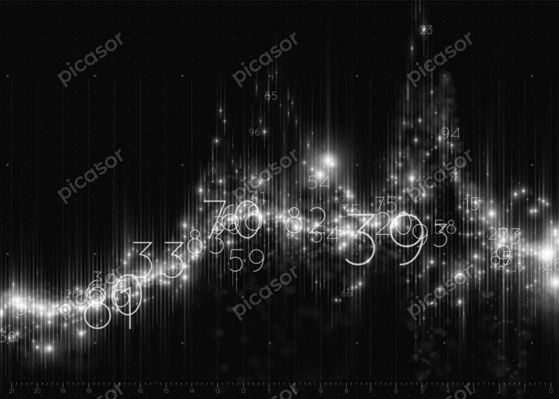 وکتور نمودار - وکتور پس زمینه نمودار با نقطه و عدد طرح داده و اطلاعات