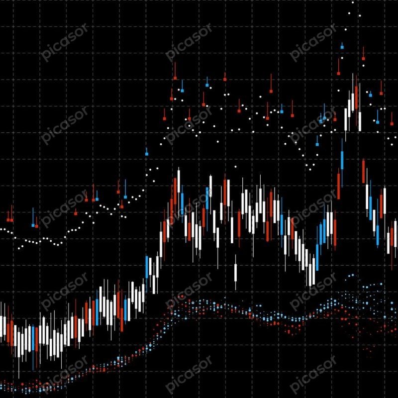 وکتور نمودار قیمت زمینه نمودار تریدینگ - وکتور پس زمینه نمودار بازار مالی