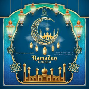 وکتور قاب اسلامی زمینه ماه رمضان